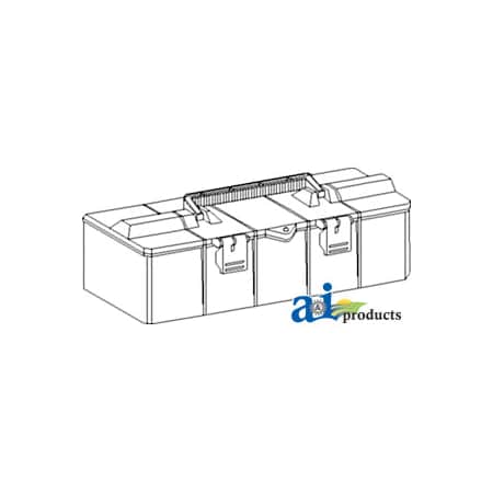 A & I Products Tool Box, Plastic; 17.000" X 6.625" X 6.000 17.1" x7" x7" A-TB17000